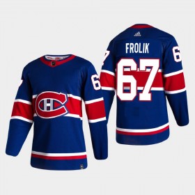Miesten NHL Montreal Canadiens Pelipaita Michael Frolik 67 2020-2021 Reverse Retro Authentic